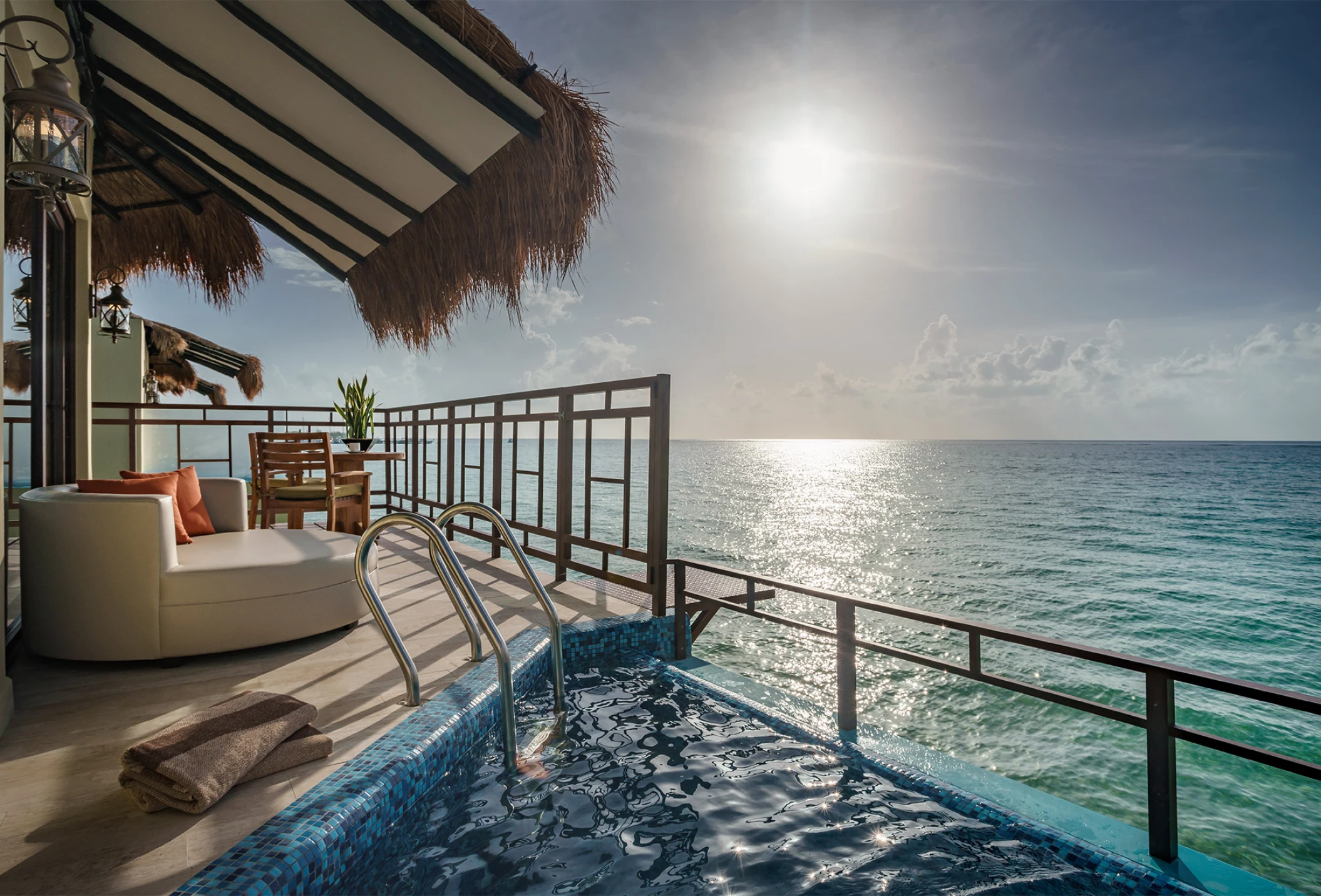 El Dorado Maroma over water bungalow infinity pool