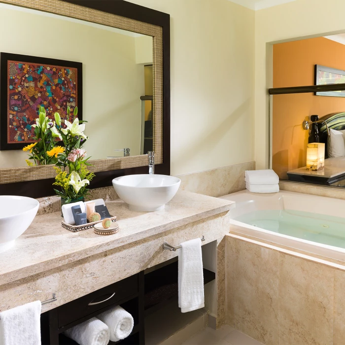 El Dorado Royale bathroom with bath and double sinks