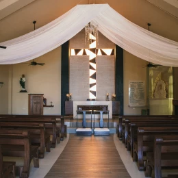 Inside El Dorado Royale chapel wedding venue