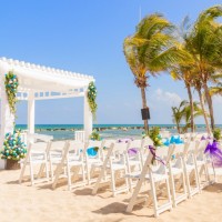 El Dorado Royale beach wedding venue with gazebo