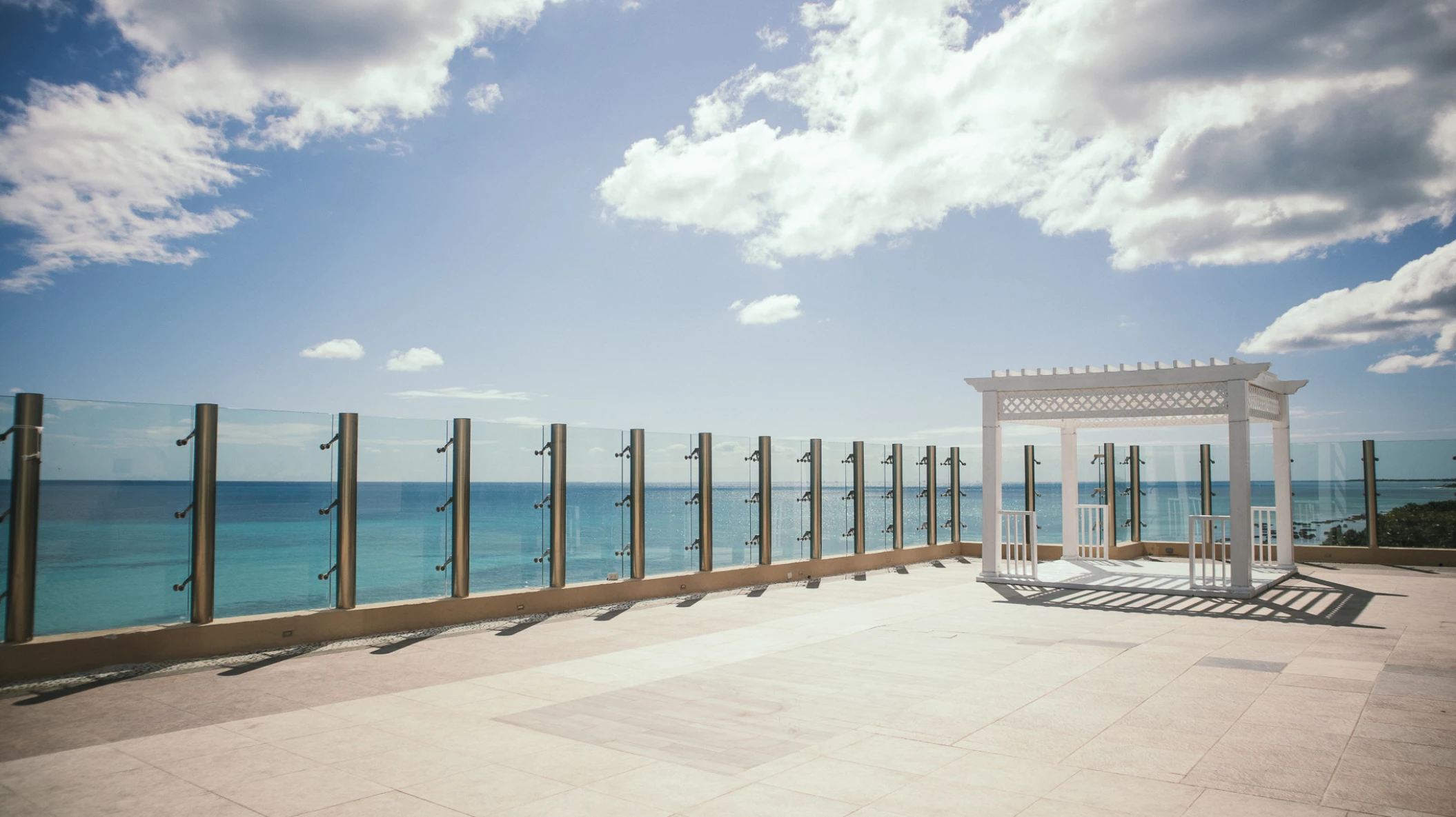 El Dorado Royale sky terrace wedding venue with gazebo