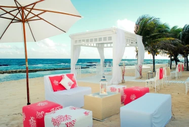 El Dorado Royale simple beach wedding venue with gazebo