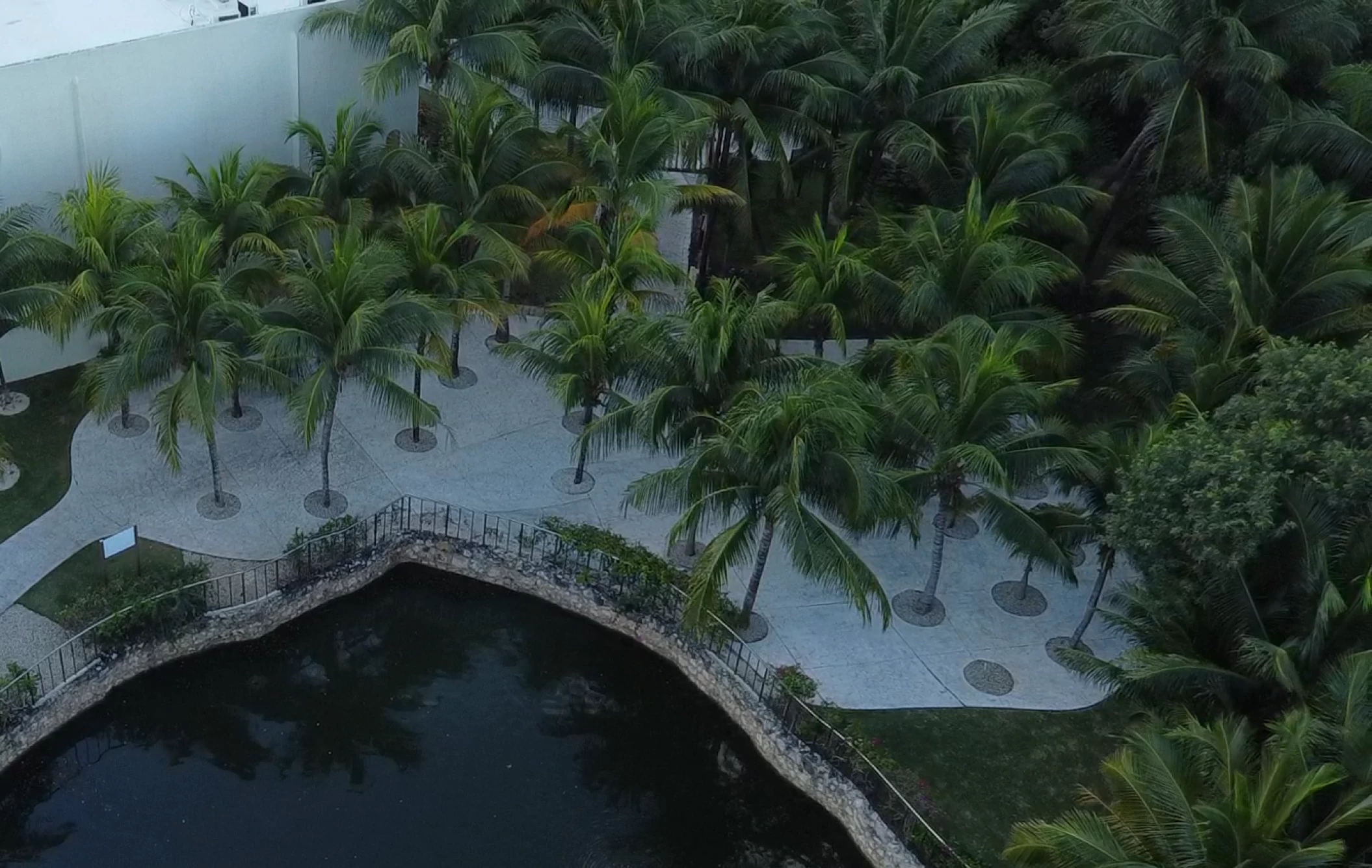 Aerial view of frida garden at el dorado royale