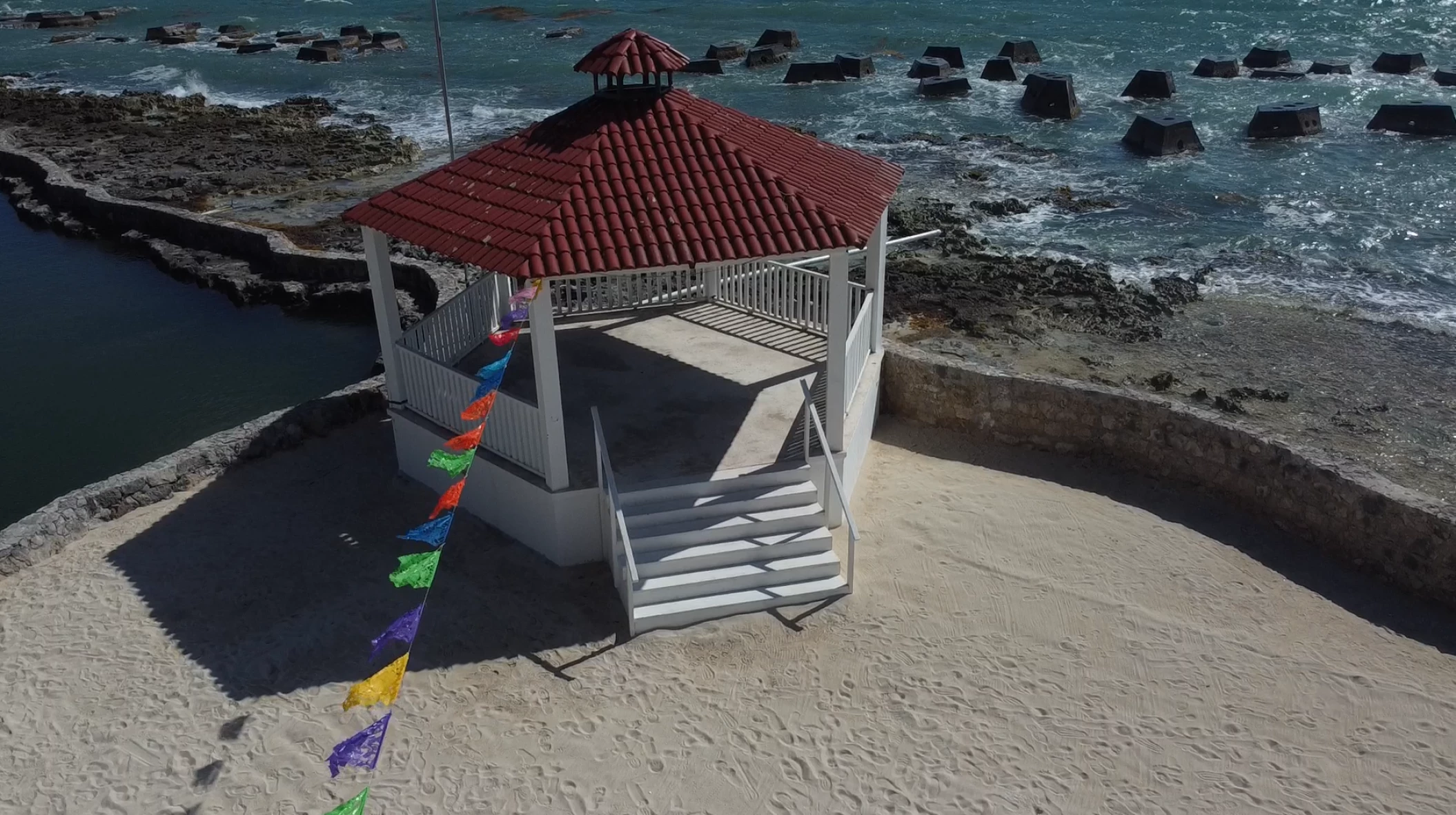 White gazebo venue at El dorado resort