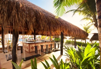 El Dorado Seaside pool bar with swings