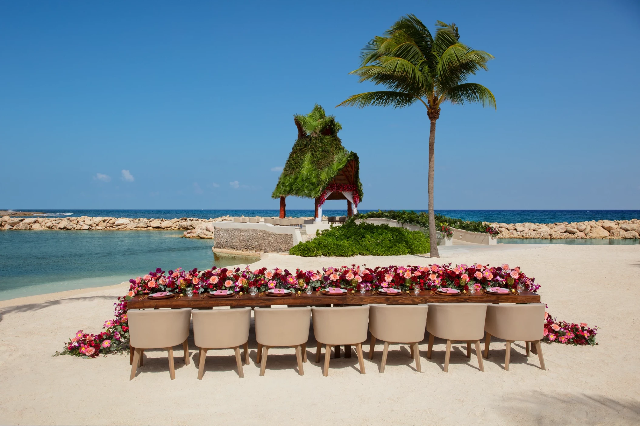 Dreams Aventures Riviera Maya Gazebo Beach Venue