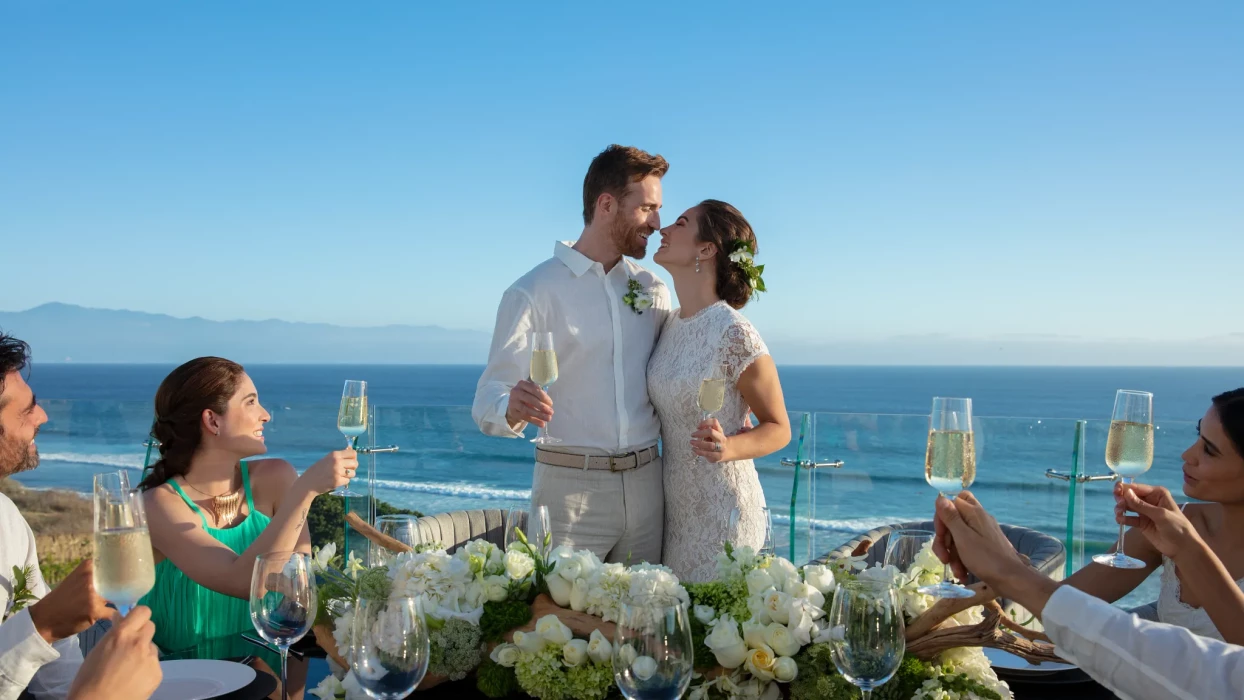 wedding couple at Dreams Bahia Mita Surf and Spa