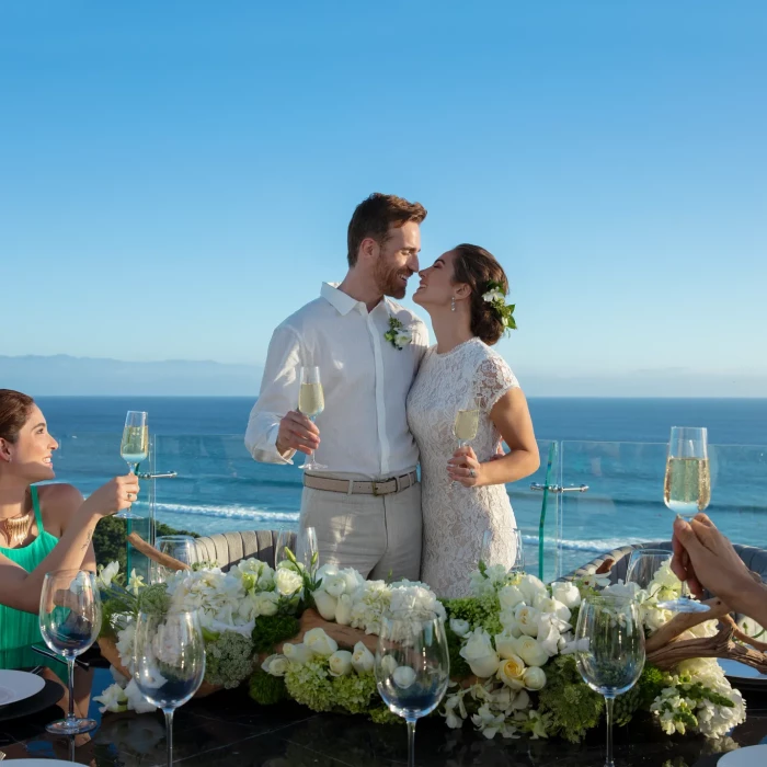 wedding couple at Dreams Bahia Mita Surf and Spa