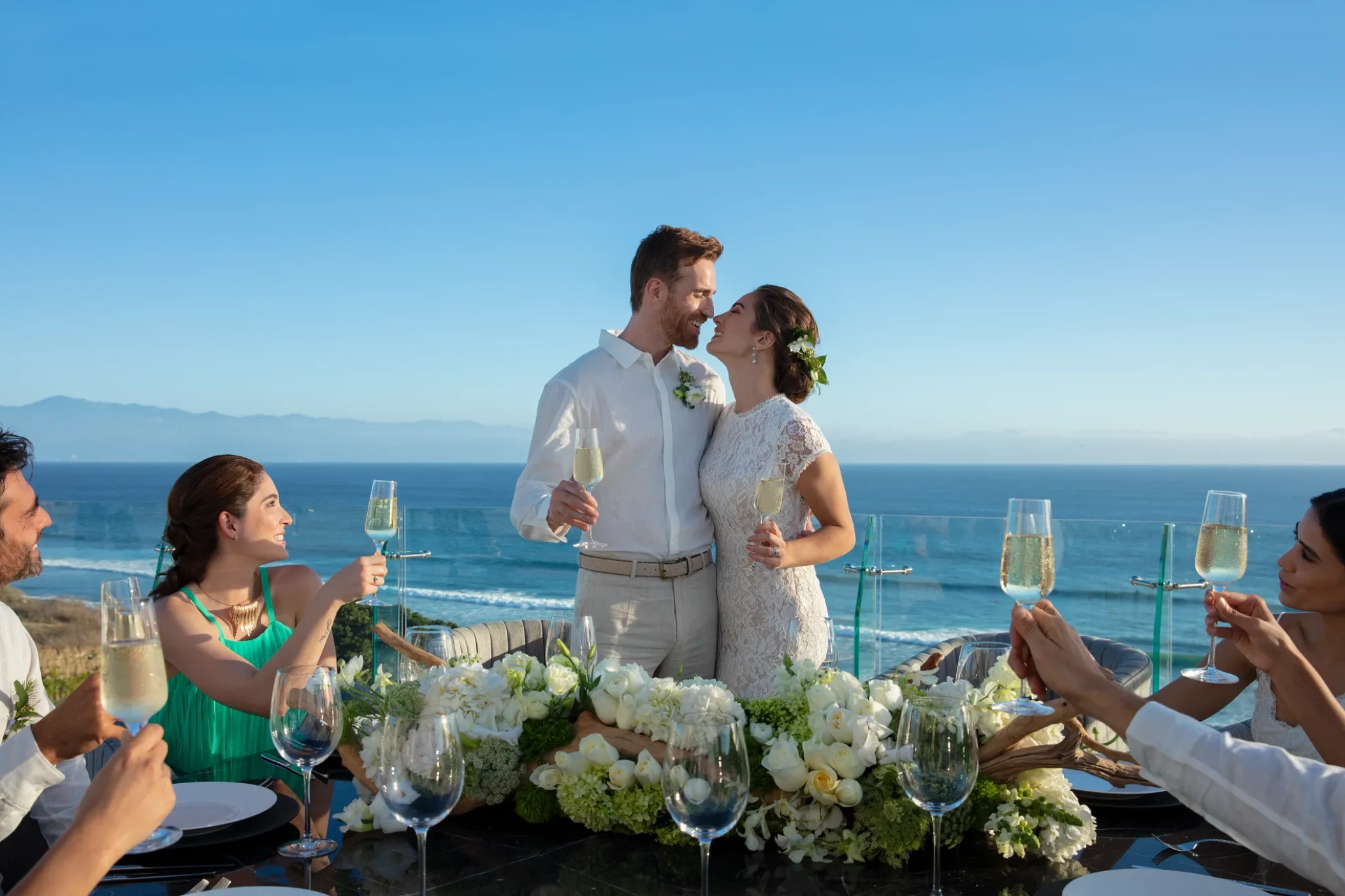 wedding couple at Dreams Bahia Mita Surf and Spa