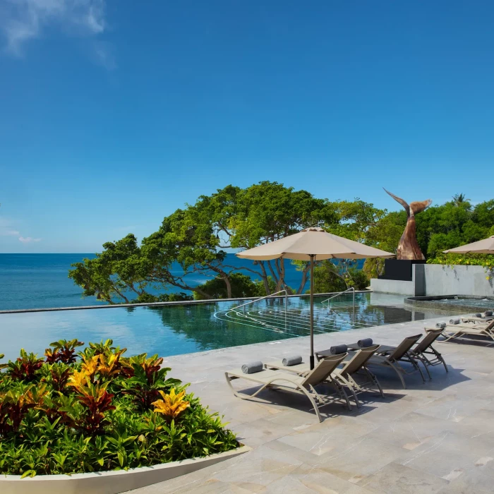 Infinity pool at Dreams Bahia Mita Surf and Spa