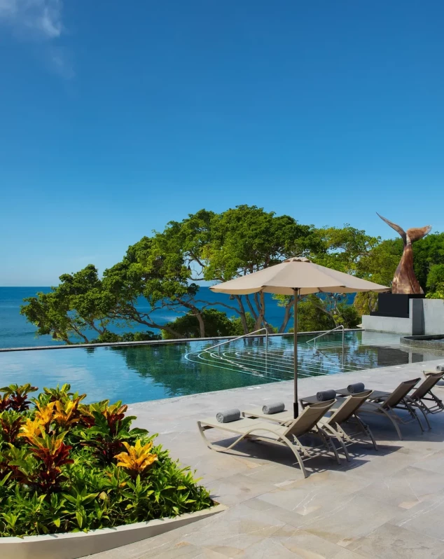 Infinity pool at Dreams Bahia Mita Surf and Spa