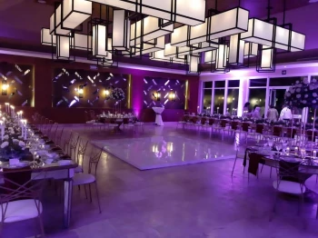 Dinner reception on the bamboo room at Dreams Jade resort and spa