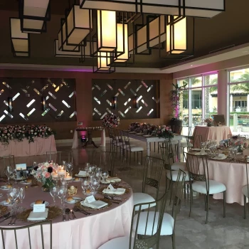 Dinner reception on the bamboo room at Dreams jade resort and spa