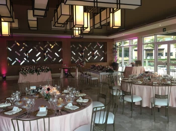 Dinner reception on the bamboo room at Dreams jade resort and spa