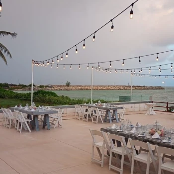 Dinner reception on La Terraza at Dreams Jade Resort and Spa