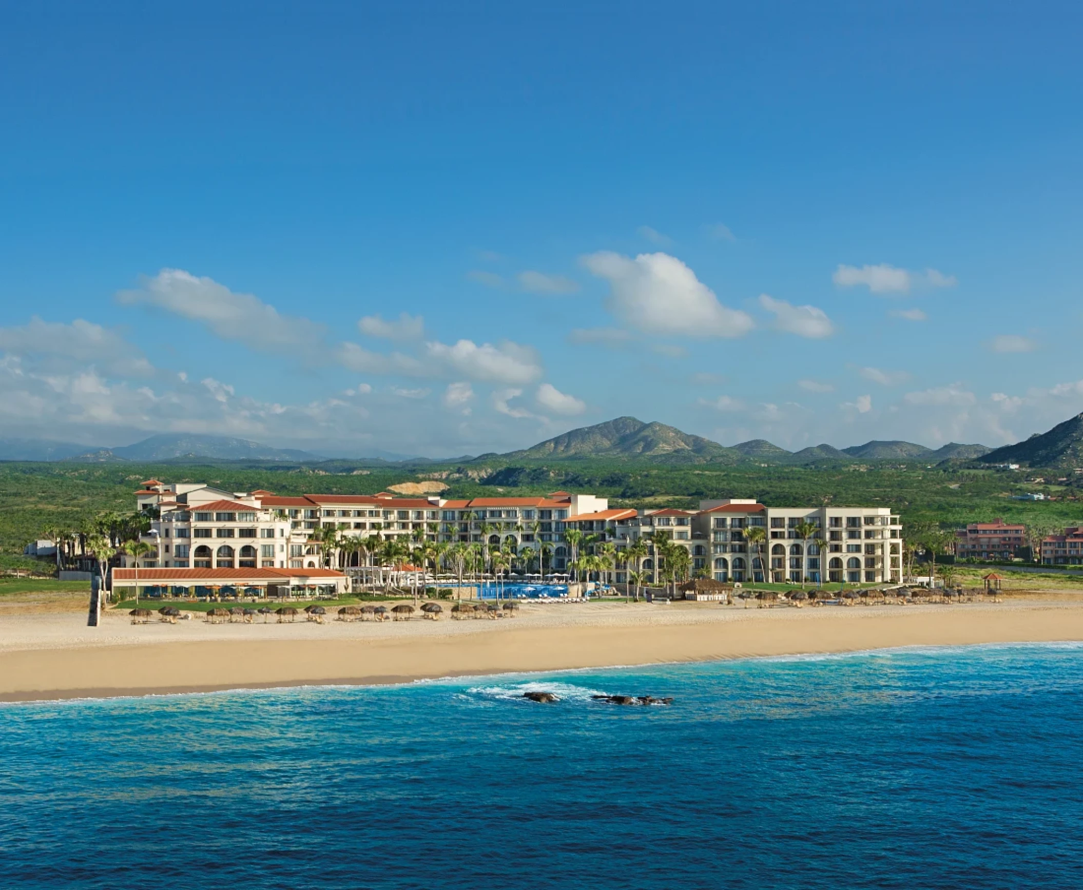 Aerial view of dreams los cabos suites golf resort and spa