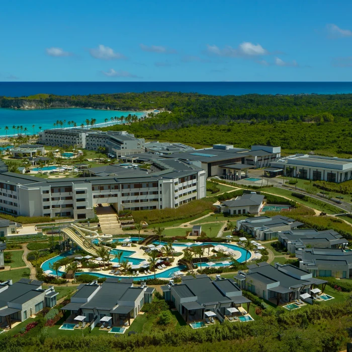 Aerial view of Dreams Macao Punta Cana Resort and Spa