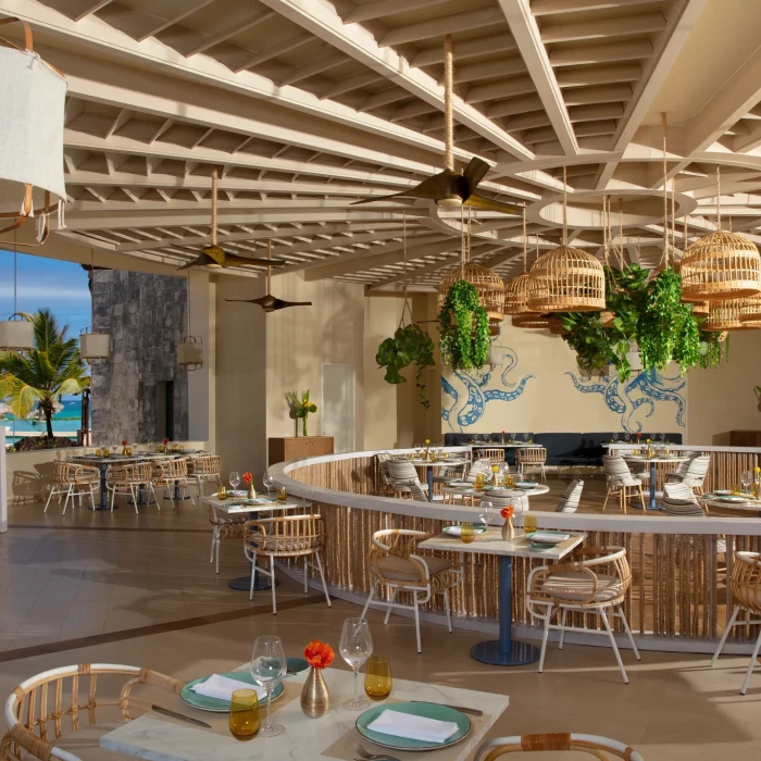 Seaside grill restaurant at Dreams Macao Punta Cana Resort and Spa