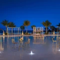 beach wedding dance floor at Dreams Natura Resort and Spa