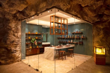 Pantry private eating area underground at Dreams Natura Resort and Spa
