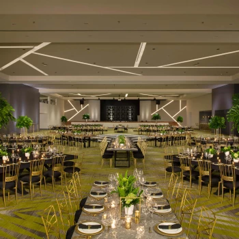 Dreams Natura Resort wedding reception hall indoors