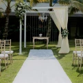 Ceremony decor on the garden area at Dreams Onyx Resort and Spa