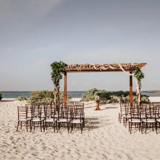 Beach Gazebo venue at Dreams Playa mujeres Golf and Spa Resort