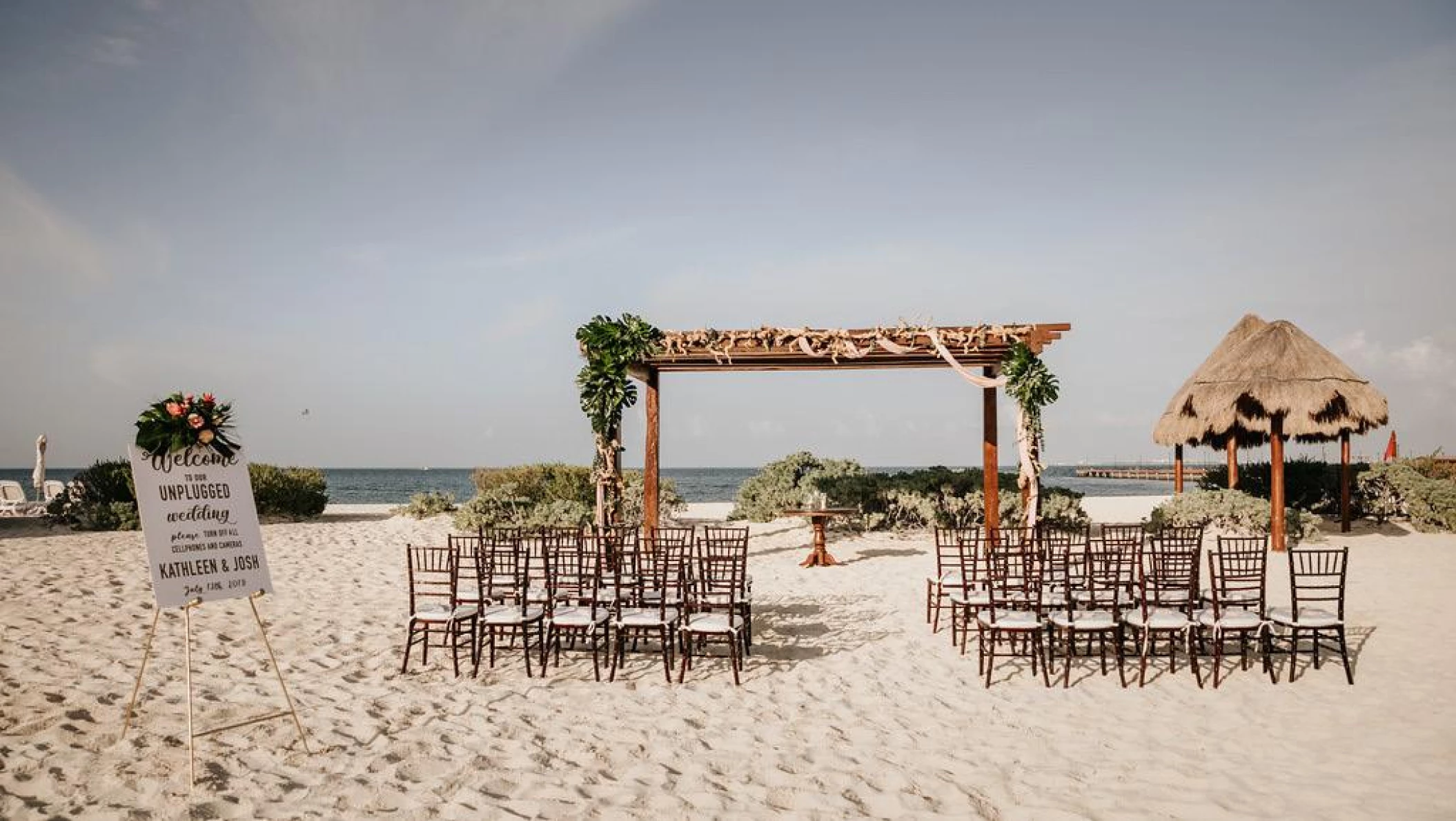 Beach Gazebo venue at Dreams Playa mujeres Golf and Spa Resort