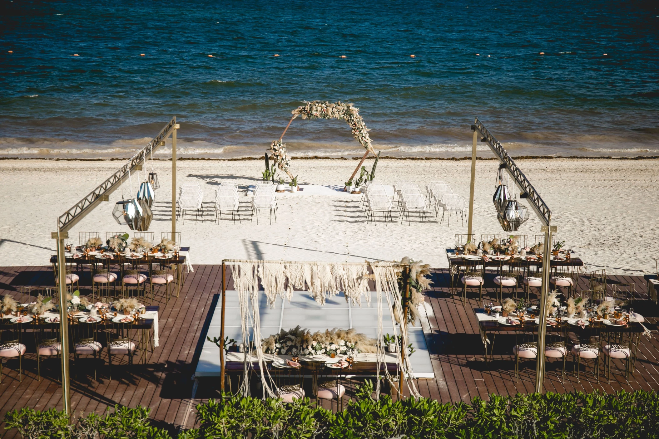 wedding on the beach venue at Dreams Riviera Cancun resort