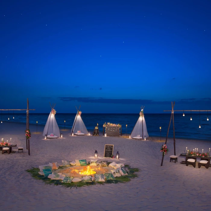 wedding on the beach venue at Dreams Riviera Cancun resort