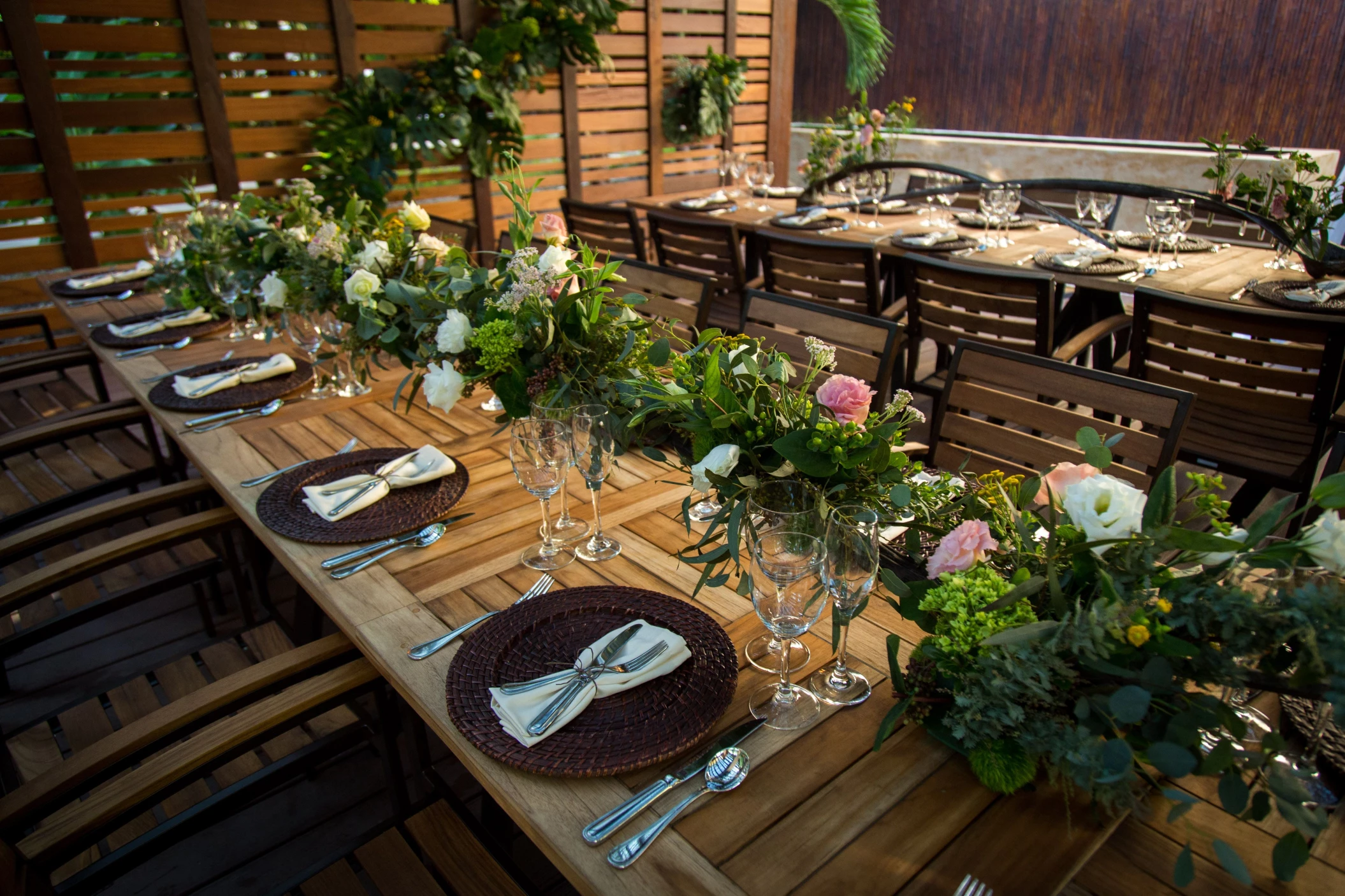 Dinner reception on Chefs table venue at Dreams Riviera Cancun Resort