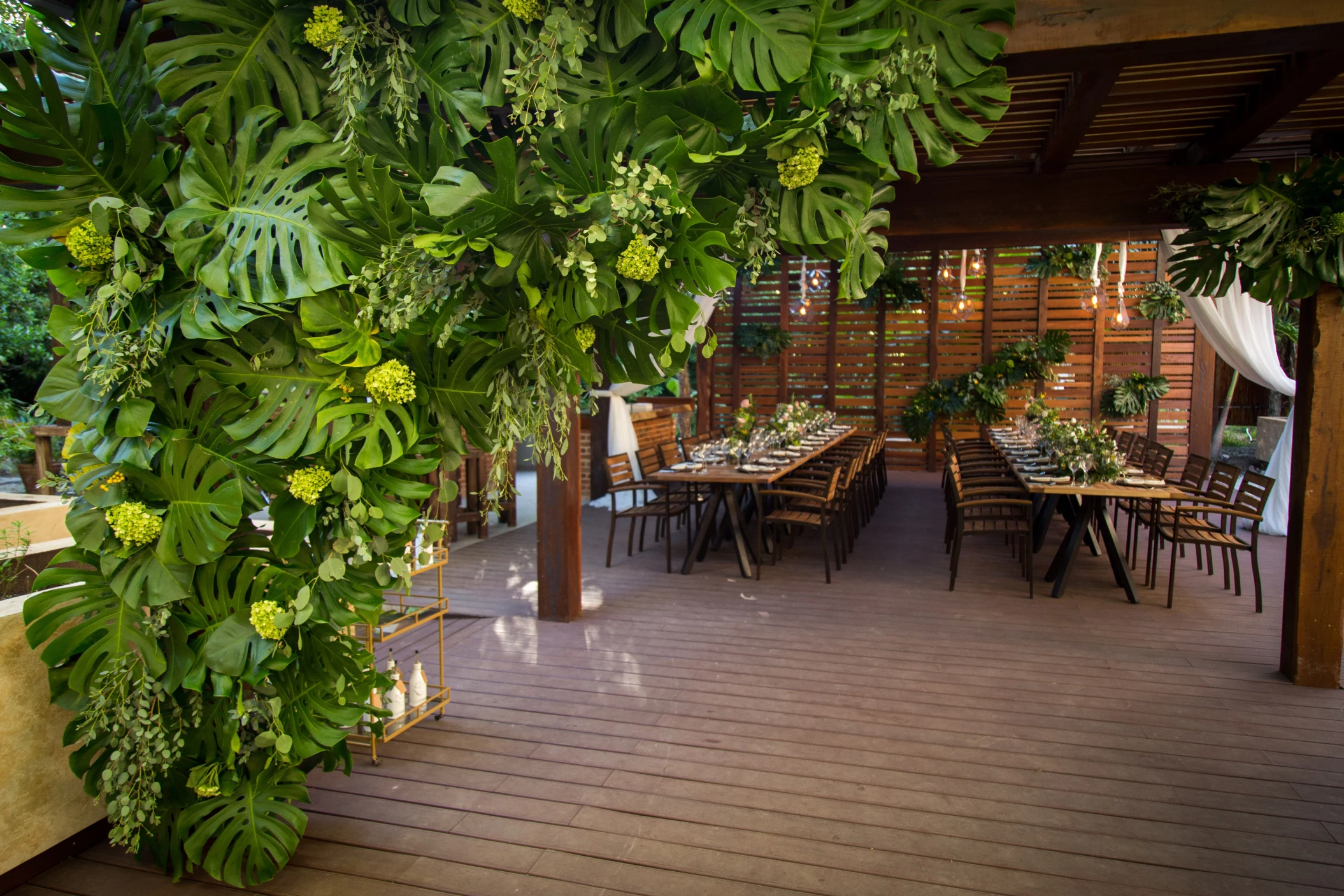 Dinner reception on Chefs table venue at Dreams Riviera Cancun Resort