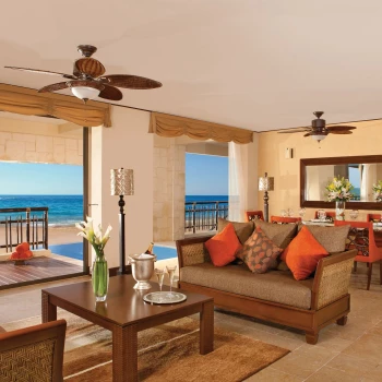 Dreams Riviera Cancun presidential suite overlooking ocean