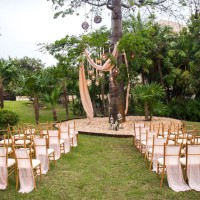 Dreams Riviera Cancun garden wedding venue