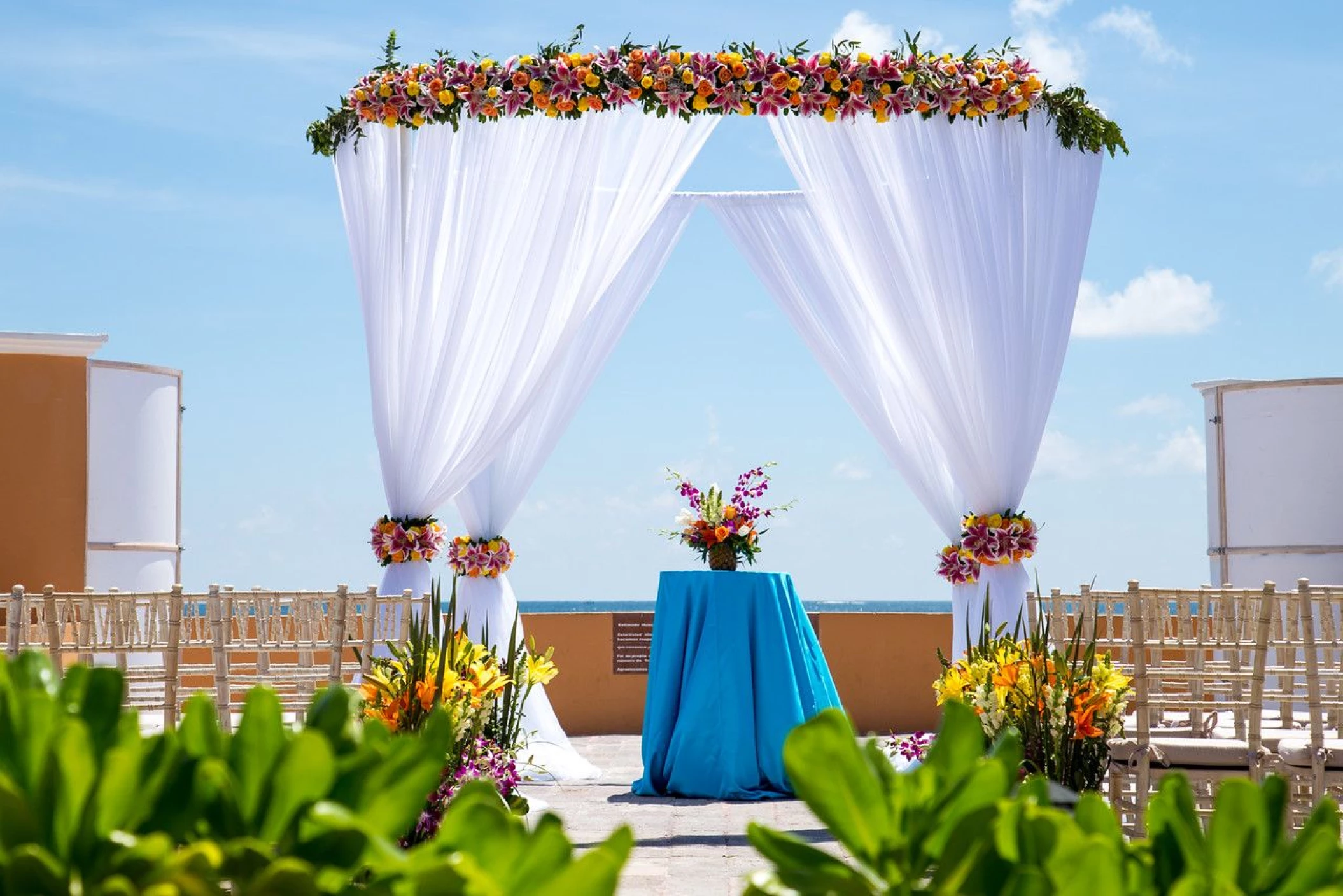 Beach Terrace venue at Dreams Sapphire Resort and Spa