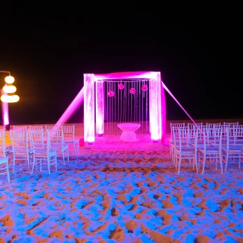 Symbolic ceremony in  Beach Venue at Dreams Sapphire Resort and Spa