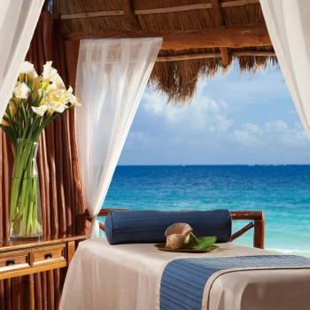 Dreams Sapphire Resort massage cabin on beach
