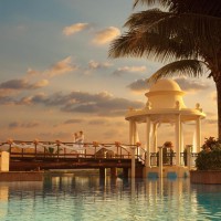 Dreams Sapphire Resort gazebo in pool wedding venue