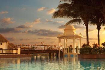 Dreams Sapphire Resort gazebo in pool wedding venue