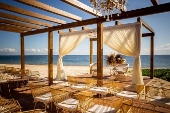 Vista del mar Pergola and Terrace venue at Dreams Sapphire Resort