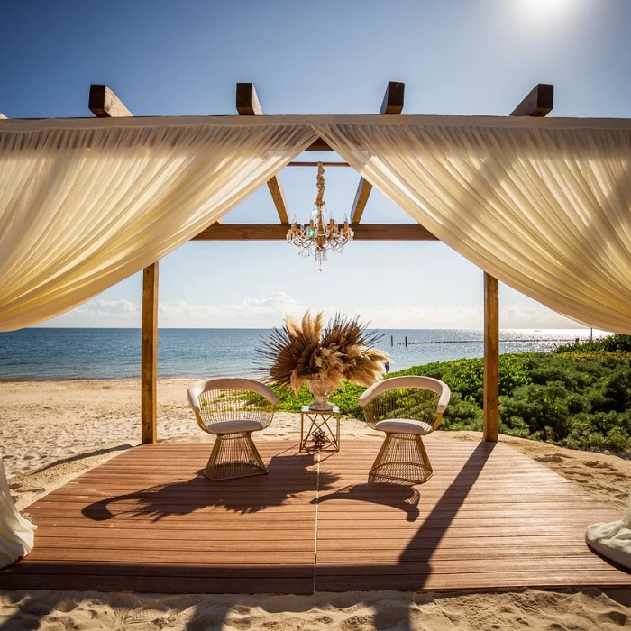 Vista del mar Pergola and Terrace venue at Dreams Sapphire Resort