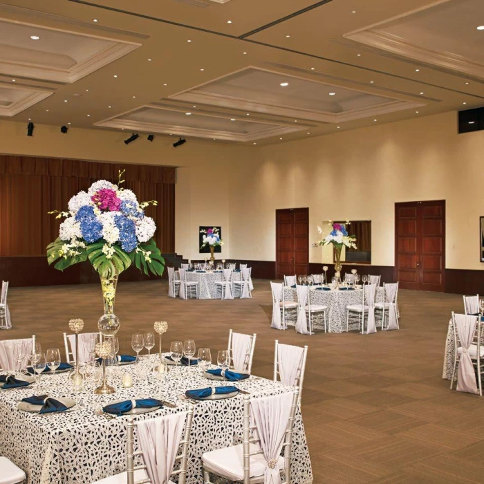 Dinner reception in Ballroom at Dreams Tulum Resort and Spa