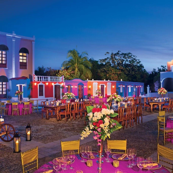 Mexican Plaza Venue at Dreams Tulum Resort and Spa