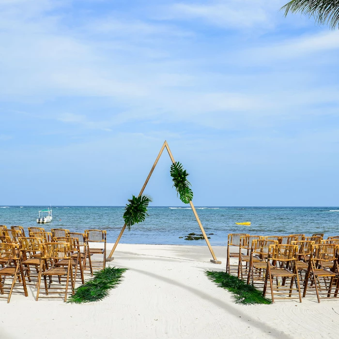 Dreams Tulum Resort simple beach wedding venue