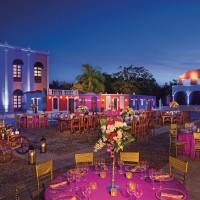 Dreams Tulum Resort Mexican wedding reception area
