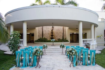 Ceremony in  in Terrace of the Convention Center at Dream tulum resort and spa