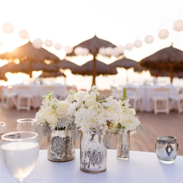 Dinner reception on the deck dreams at Dreams Vallarta Bay resort and spa