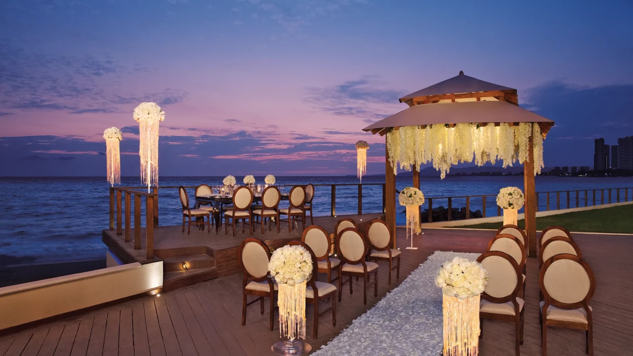 Beach gazebo  at Dreams Vallarta Bay Resort and Spa