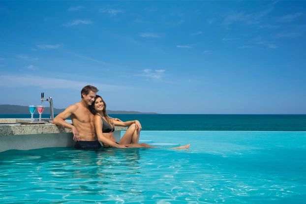 Swim up bar  at Dreams Vallarta Bay Resort and Spa