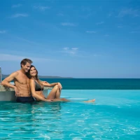 Swim up bar  at Dreams Vallarta Bay Resort and Spa